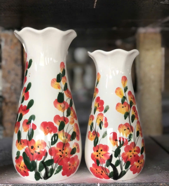 Bình hoa sen xanh, rồng xanh