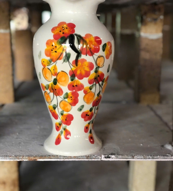 Bình hoa sen xanh, rồng xanh