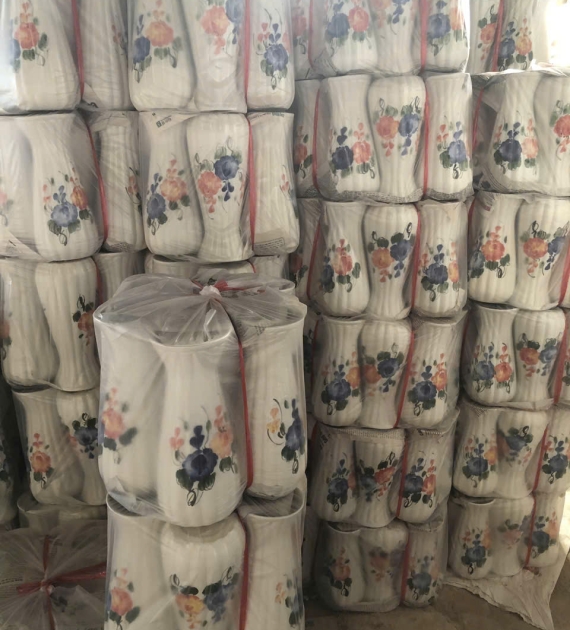 Bình hoa sen xanh, rồng xanh